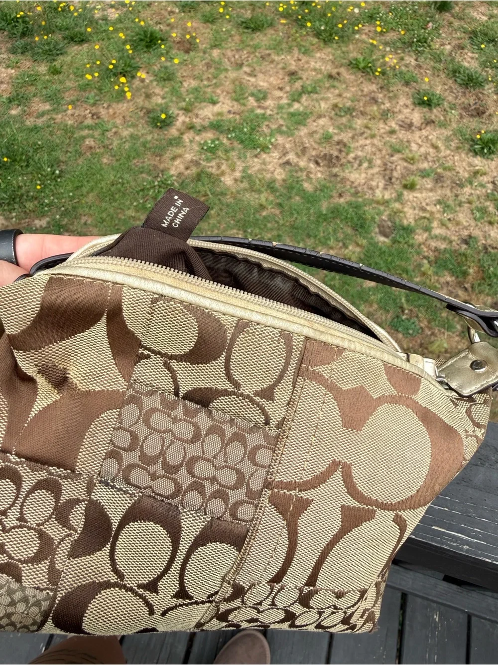 Coach Signature Patchwork Mini Bag - Picture 7 of 7